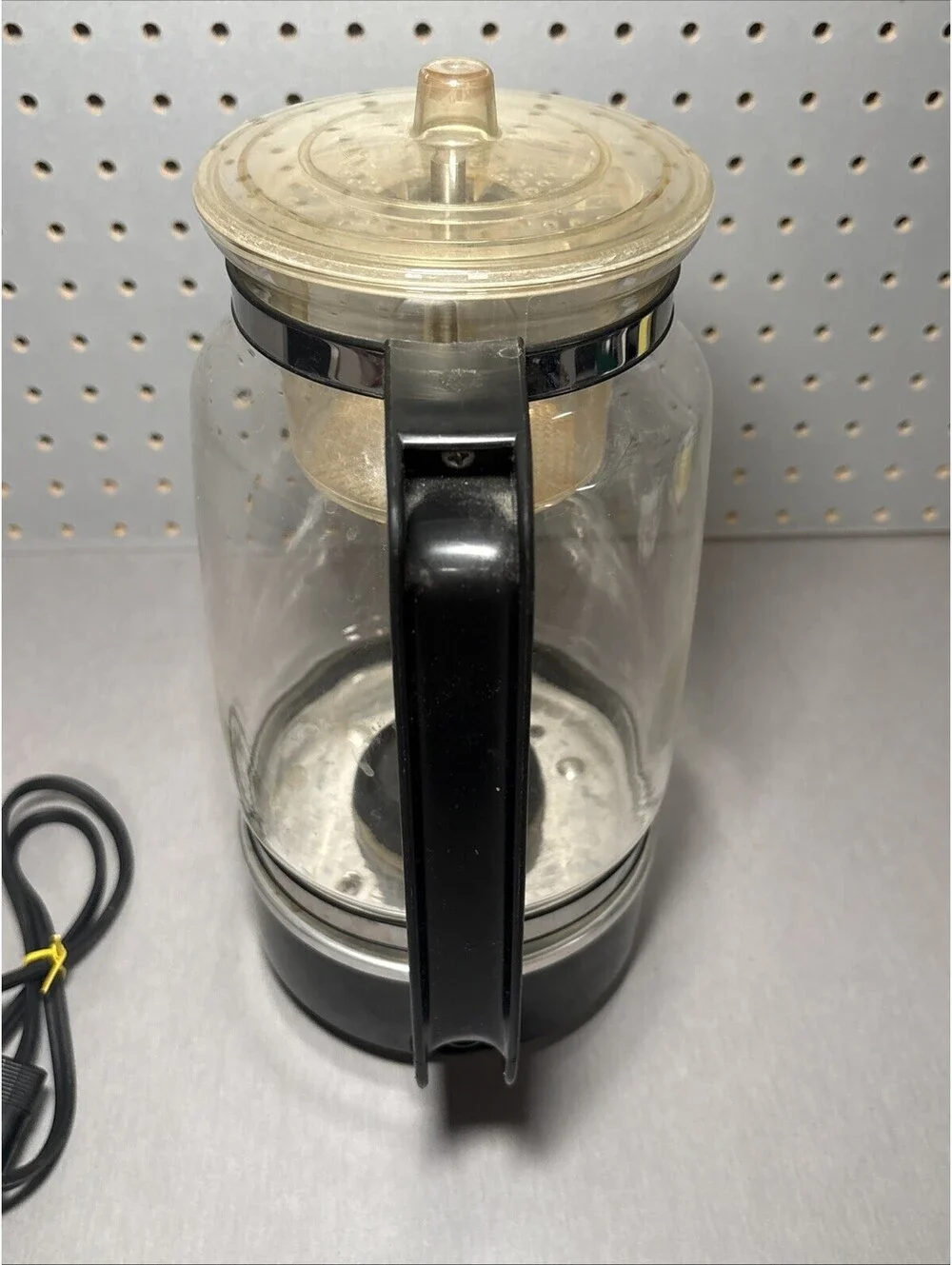 Vintage Dazey PERK-UP Electric Percolator Model DPK-10 Black Tested Works